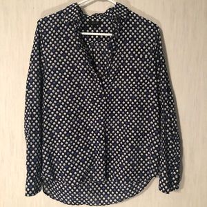 J Crew Womans Blouse Floral Print Size 6